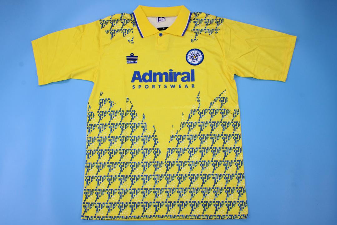AAA Quality Leeds United 92/93 Away Yellow Soccer Jersey